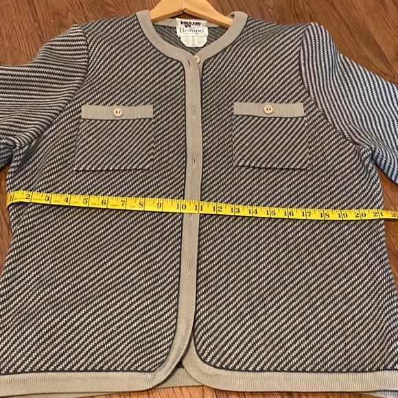 Bellino Lager’s Fancy Party/ Work Sweater Cardigan - Picture 4 of 11